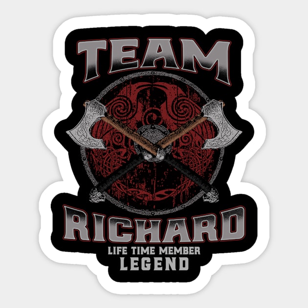 Richard - Life Time Member Legend Sticker by Stacy Peters Art